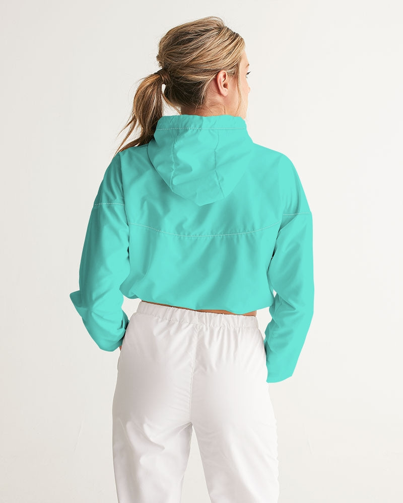 Rebirth Seafoam Women's Cropped Windbreaker