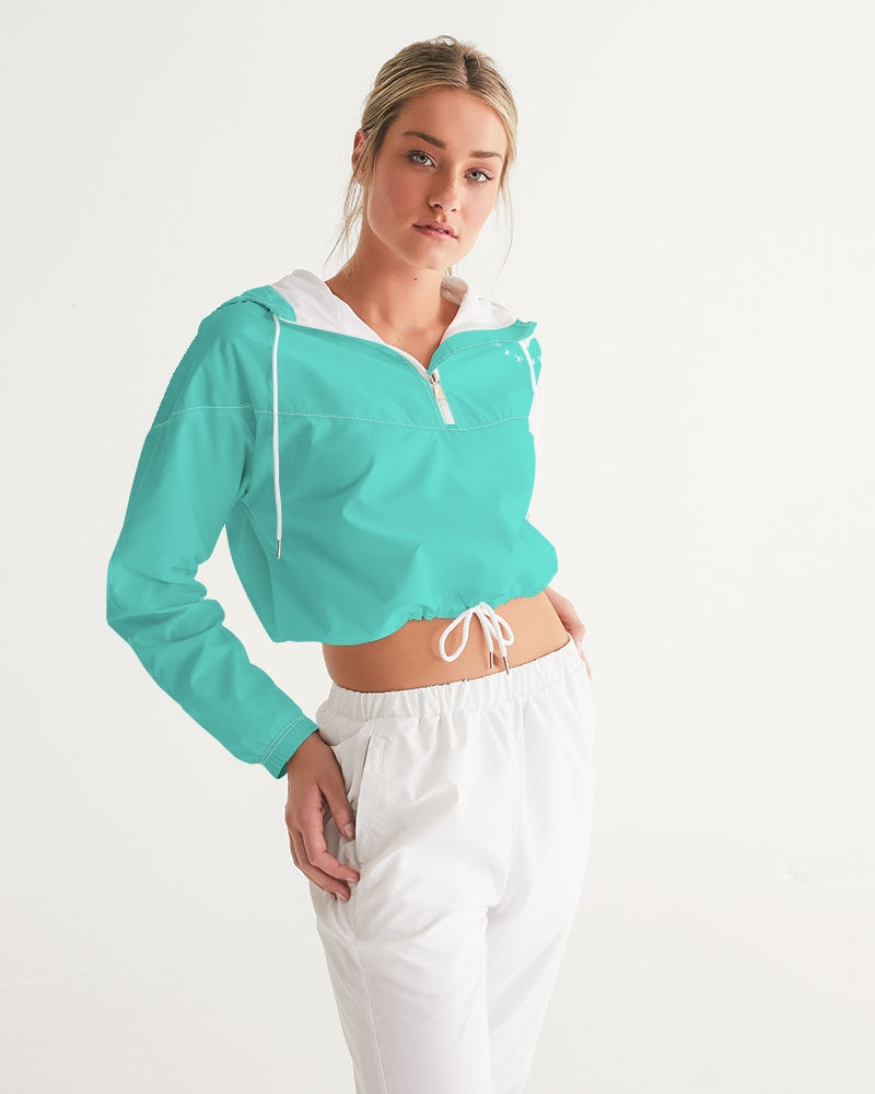 Rebirth Seafoam Women's Cropped Windbreaker
