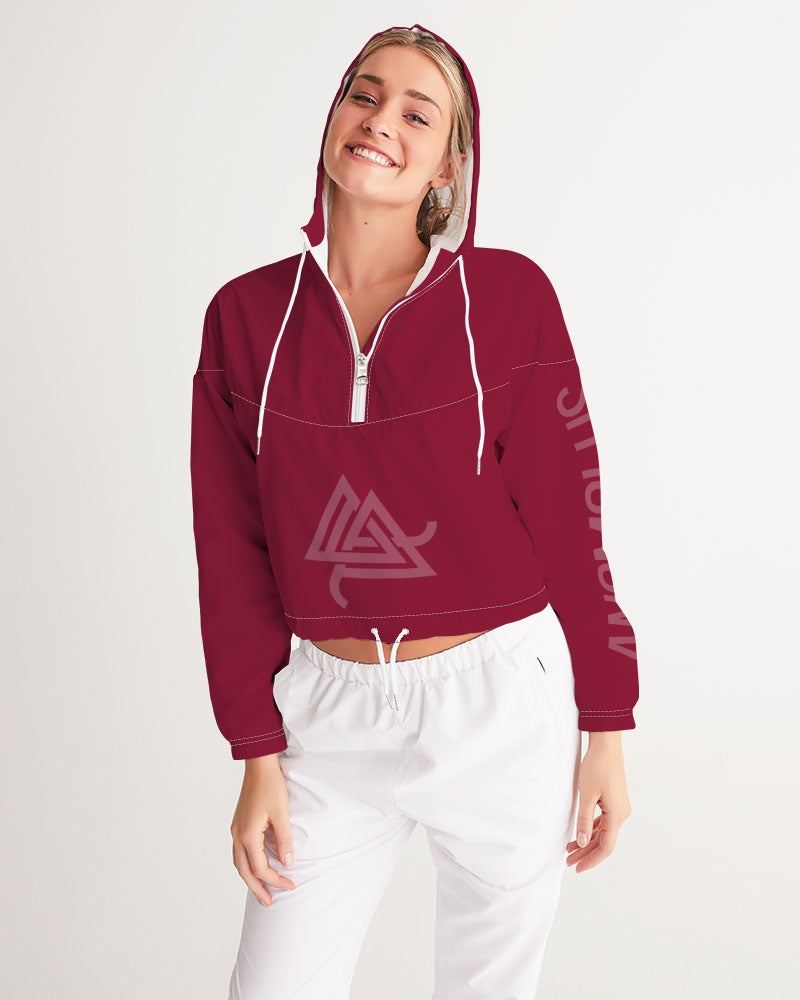 Anomolus RED Women's Cropped Windbreaker