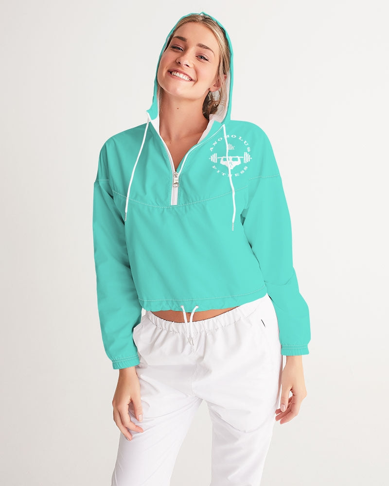 Rebirth Seafoam Women's Cropped Windbreaker