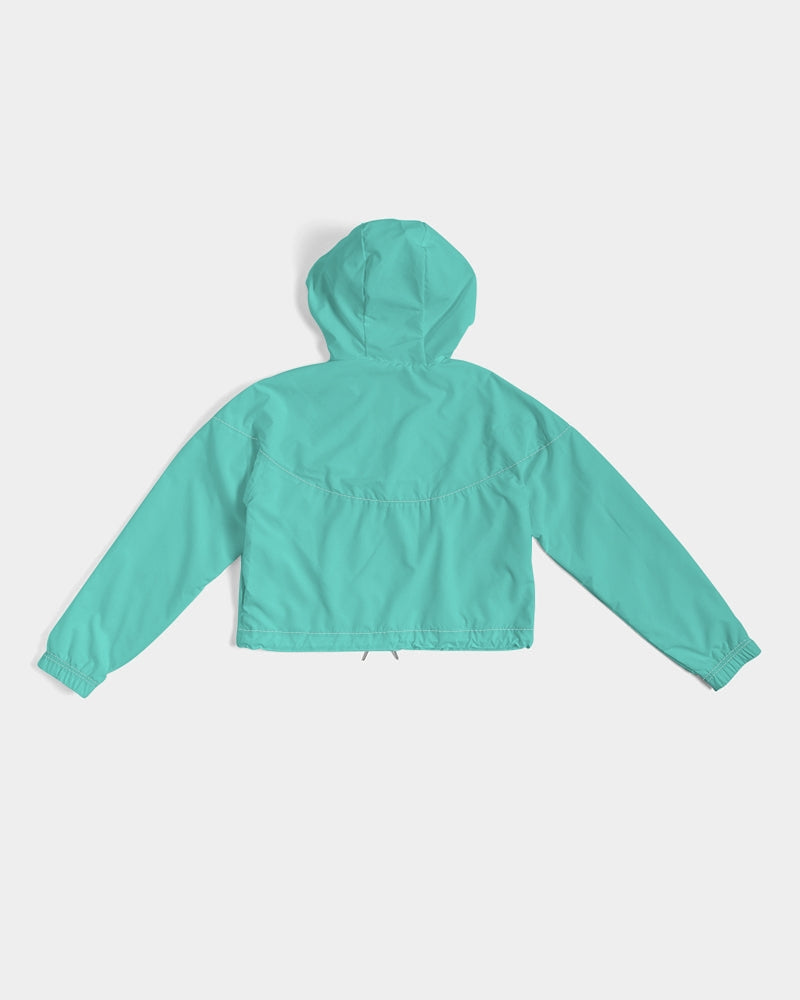 Rebirth Seafoam Women's Cropped Windbreaker