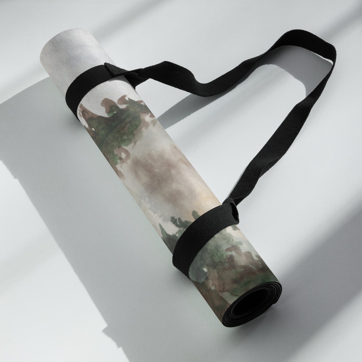 Water Color Trees Yoga mat