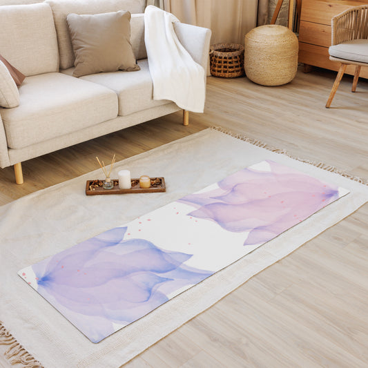 Water Color Purple Lily Yoga mat