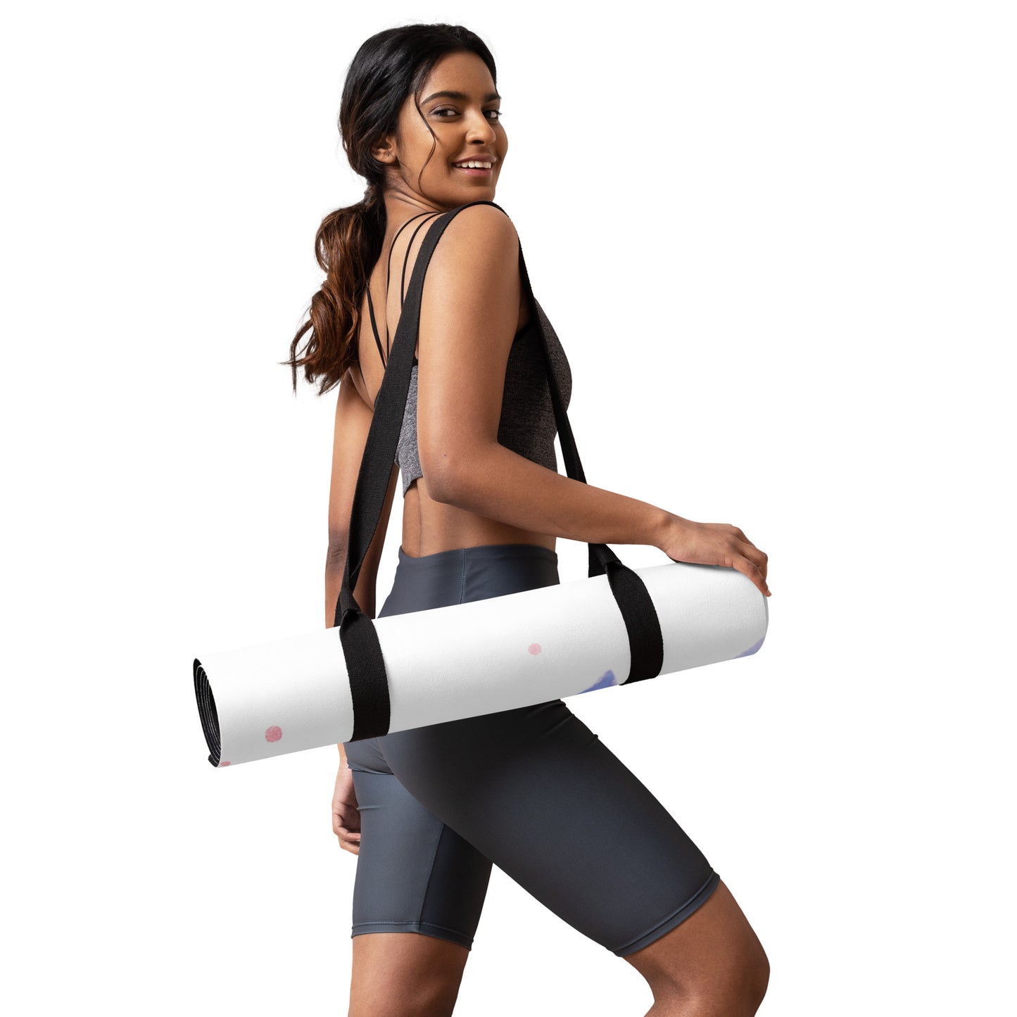 Water Color Purple Lily Yoga mat