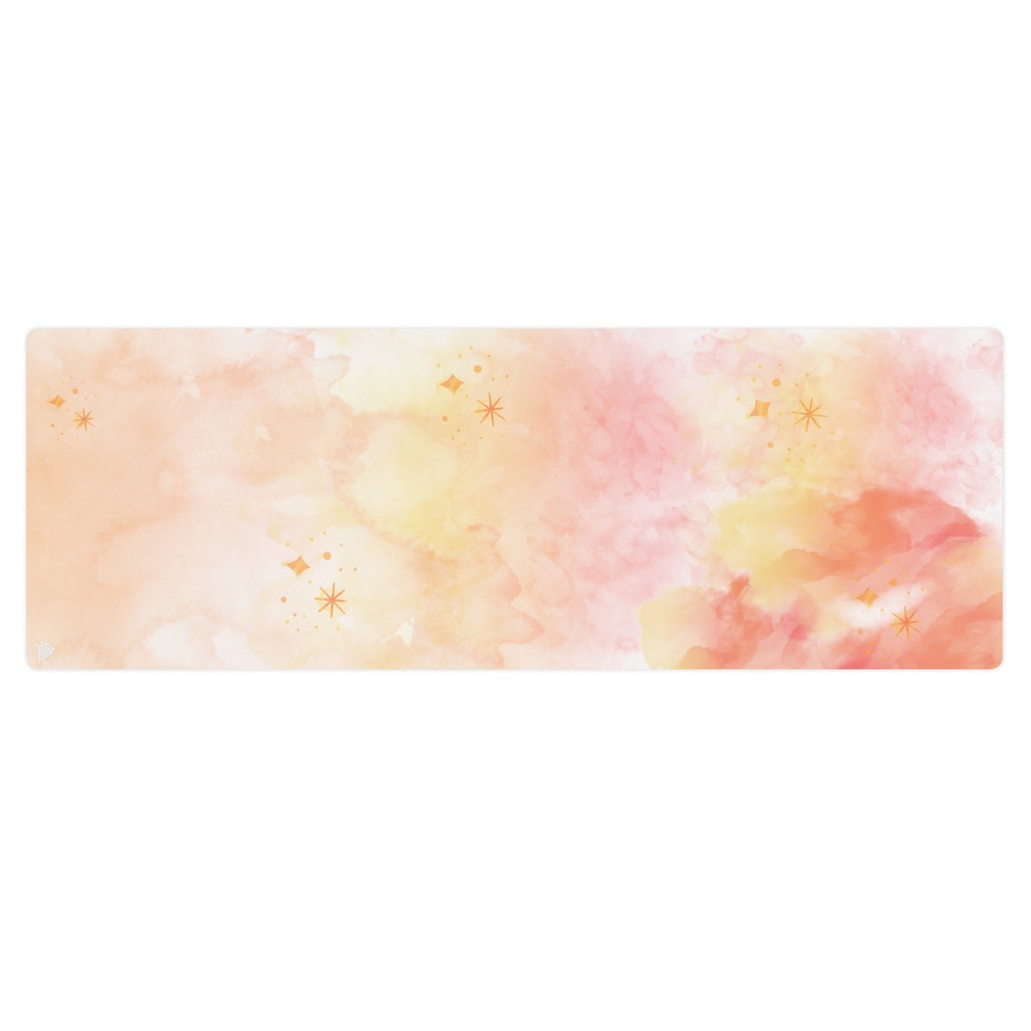 Peach Water Color Yoga mat