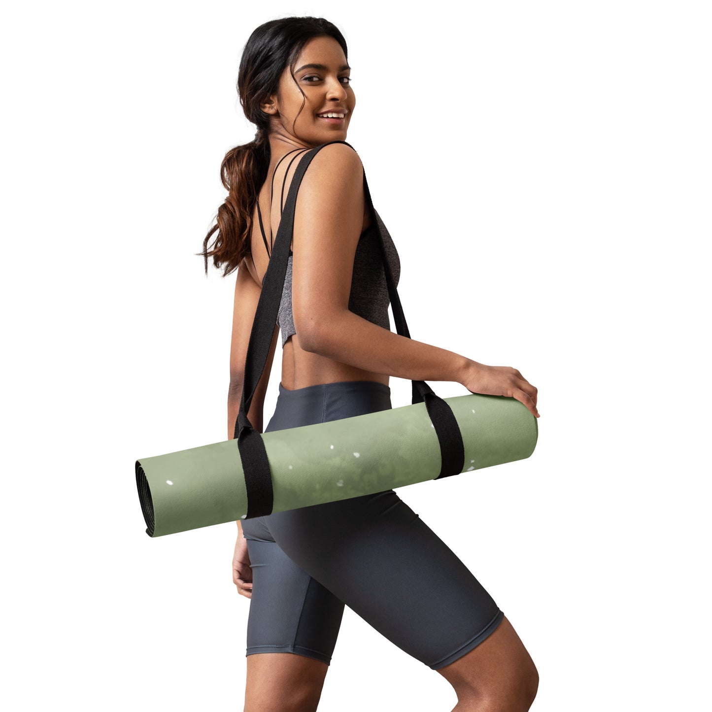 Green Water Color Yoga mat