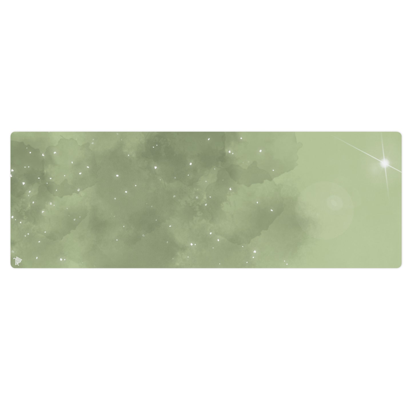 Green Water Color Yoga mat