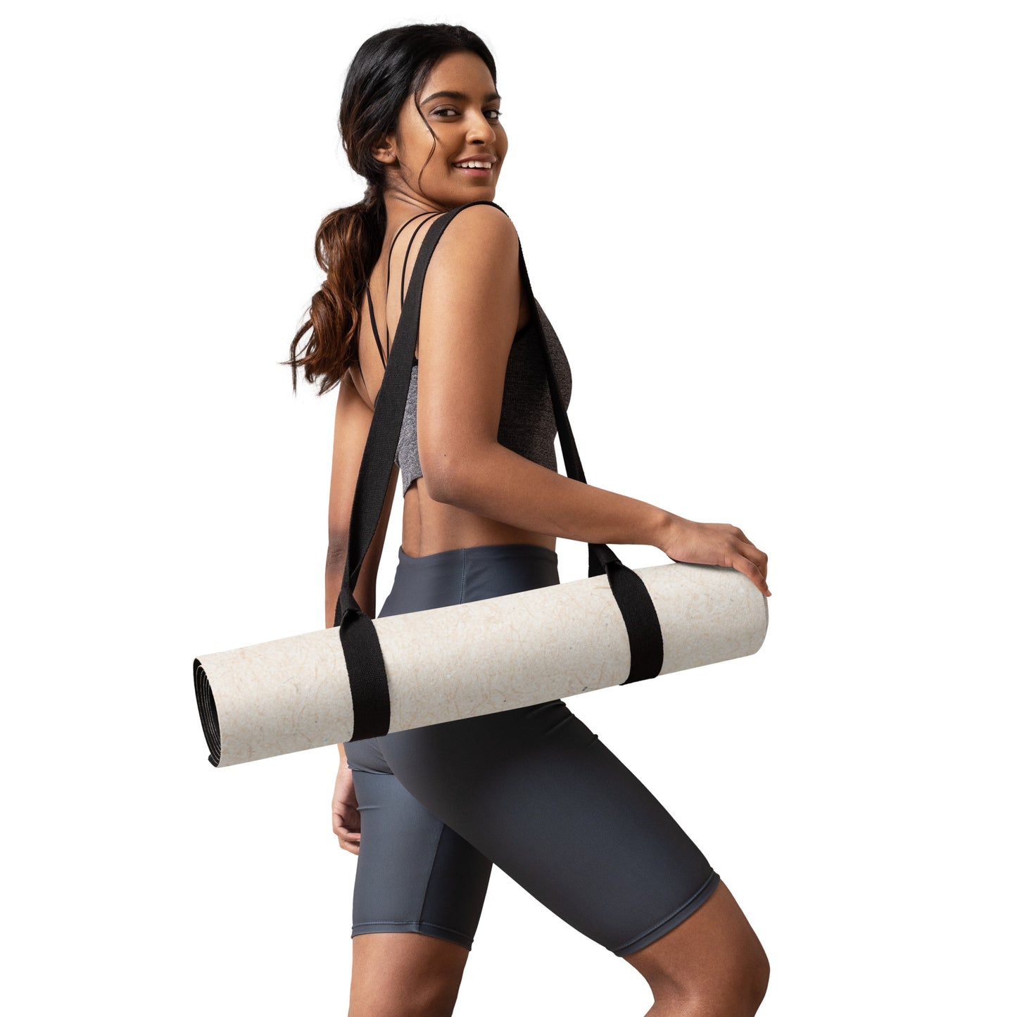 Pink Floral Collage Yoga mat