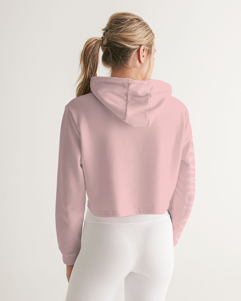 Women's Pink Anomolus Cropped Hoodie