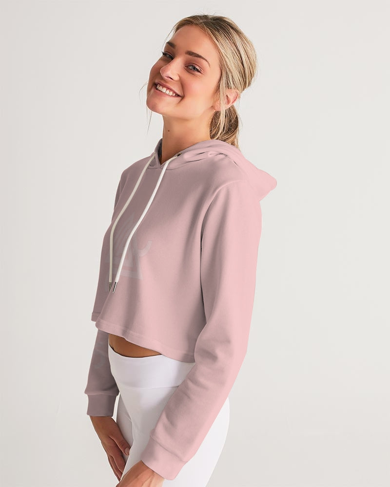 Women's Pink Anomolus Cropped Hoodie