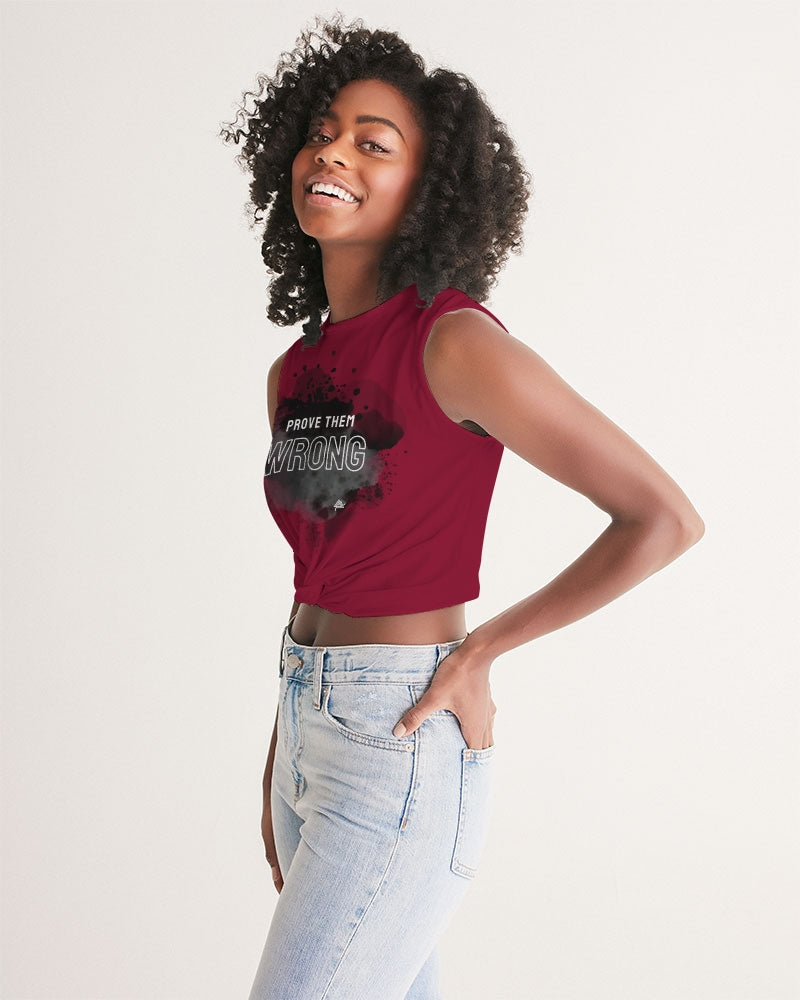 Anomolus RED Women's Twist-Front Tank