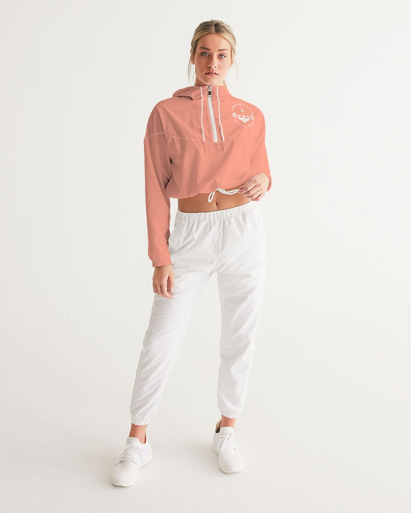 Rebirth Peach Women's Cropped Windbreaker