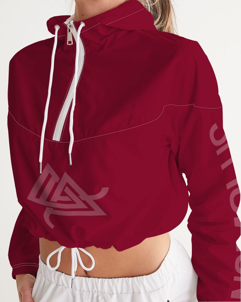 Anomolus RED Women's Cropped Windbreaker