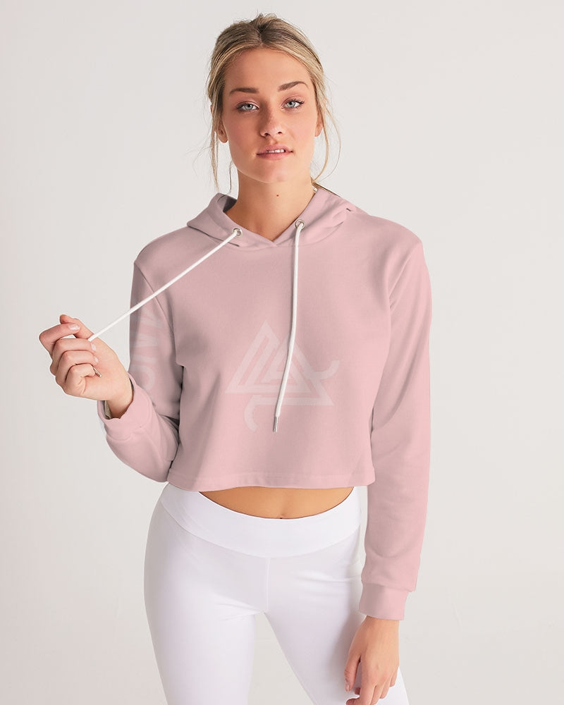 Women's Pink Anomolus Cropped Hoodie
