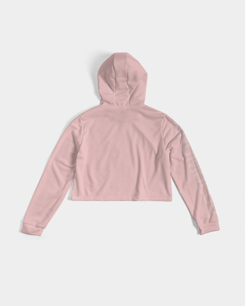 Women's Pink Anomolus Cropped Hoodie