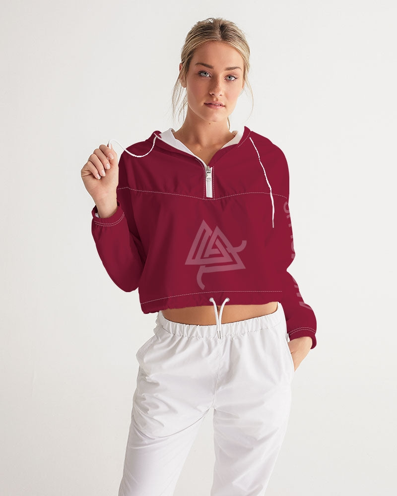 Anomolus RED Women's Cropped Windbreaker