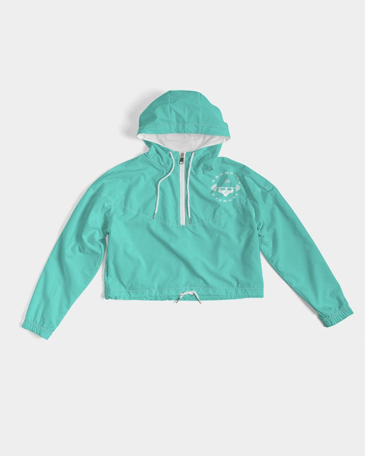Rebirth Seafoam Women's Cropped Windbreaker
